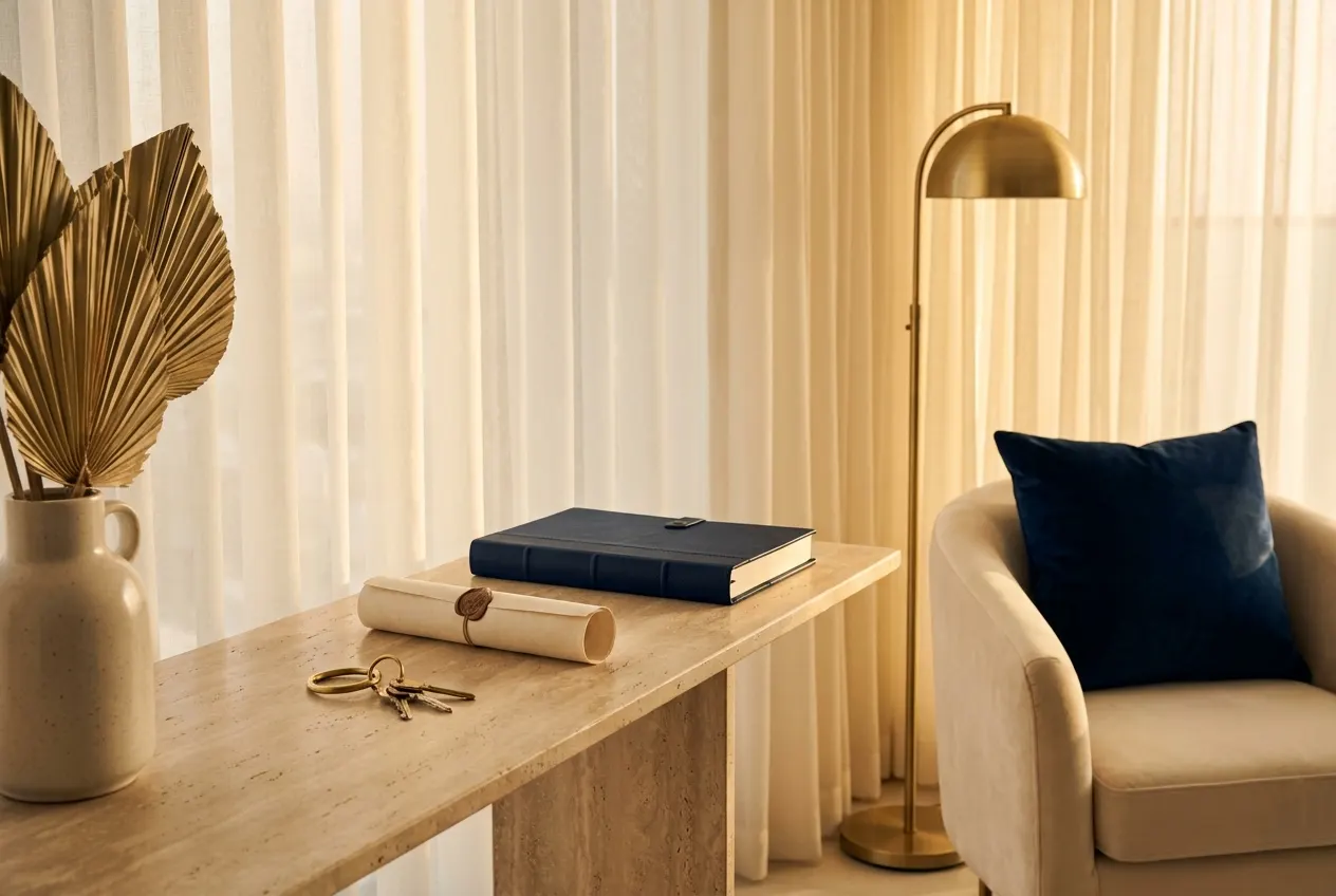 A luxury Dubai apartment interior